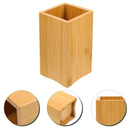 Storage Bottles Kitchen Utensils Bamboo Case Chopstick Holder Cutlery Supplies Chopsticks Desktop Spoon Accessory Wooden