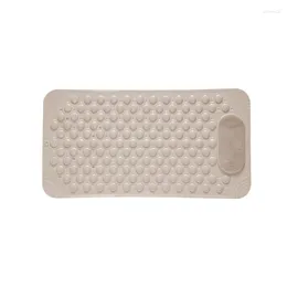 Bath Mats Simple Memory Foam Bathroom Mat 3D Cobblestone Pattern Absorbent Rug Toilet Hallway Non-Slip Doormat Washable