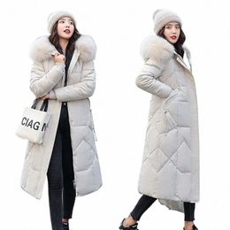 2024 New X-lg Hooded Parkas Fi Winter Jacket Women Casual Thick Down Cott Winter Coat Women Warm Outwear 16al#