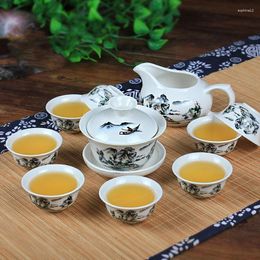 Teaware Sets 8 Cups Chinese Tea Set Ceramic Teapot Gaiwan Tool