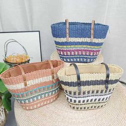 Original Chlee Handmade woven straw bag shoulder