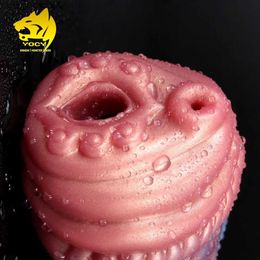 Other Massage Items YOCY soft silicone male stroke fantasy animal fetish masturbation cup penis massager Stimulator adult sex toy 18+ Q240329