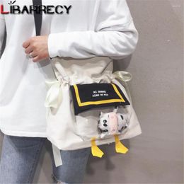 Bag Fashion Ribbons Design Women Shoulder Bags Letter Designer Women's Messenger Cute Pendant Ladies Student School Bolsos