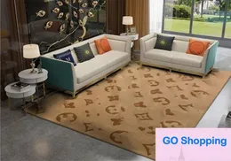 Carpet Living Room Stain-Resistant Easy to Care Deisgner Light Luxury High-Grade Non-Slip Crystal Velvet Table Carpet Household Cold Insulation Sofa Cover