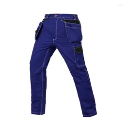 Men's Pants Summer Fashion Casual Cargo Trousers Work Wear Safety Pockets Full For Men Clothing