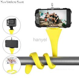 Selfie Monopods New Flexible Selfie Stick Monopod Tripod Holder for for IPhone Camera Phone Car Bicycle Universal 24329