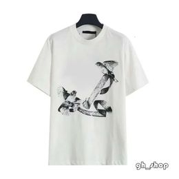 Summer Men Women Designers T Shirts Loose Oversize Tees Apparel Fashion Tops Mans Casual Chest Letter Shirt Street Shorts Sleeve Clothes Mens Tshirts S-5Xl 8956