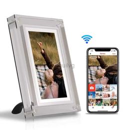 Digital Photo Frames Newest 32G Frameo APP Control Acrylic 5 inch WIFI Touch Screen Digital Photo Frame Desk Album Electronic Digital Picture frame 24329