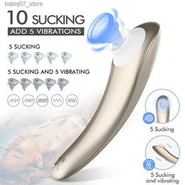 Other Massage Items Clitoris Stimulator 10 Sution Powerful Modes Air Pulse Pressure Wave Technology Waterproof Silicone Sex Toy Q240329