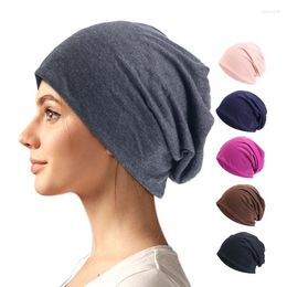 Berets Women Men Slouchy Beanie Hip-Hop Slouch Skullies Bonnet Cap Elastic Thin Chemo Sleep Gorro