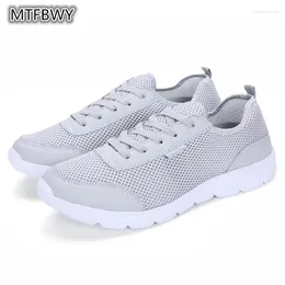 Walking Shoes Men's Sneakers Summer Big Size 47 Mesh Breathable Lace-up Unisex Lovers Flats Light Weight Footwear 1607s