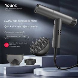 Hair Dryers Yours hair dryer high-speed brushless motor 110000 rpm hair salon household hair dryer high wind speed dry T 240329