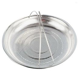 Double Boilers Metal Vegetable Washing Basket (225cm Net Tray With Handle) Pans Cooker Steamer Stainless Steel