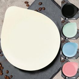 Disposable Dinnerware Small Round Table Mat 5PC/Water Drip Tray Thickened Plastic Plate Birthday Cake Tableware Dinner