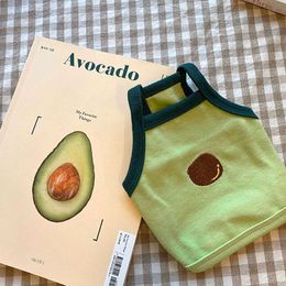 Avocado Sling Dog Clothes Summer Thin Teddy Pet Bibby Bear Cat Small Puppy Spring/summer Tank Top