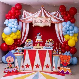 Party Decoration Red Blue Yellow Latex Balloons Circus Carnival Balloon Arch Garland Baby Shower Wedding Birthday Decor Globos