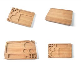 Wood Rolling Filling Tray Papers Back Flip Magnetic Smoking Tobacco Bamboo Wooden Box Single Layer JXW6048057516