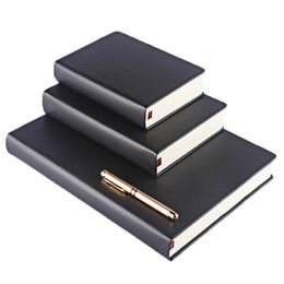 Super Thick 330 Sheets Diary Notebook sketchbook blank page Travel journal Planner A4 A5 A6 PU Leather hard cover Stationery 240329