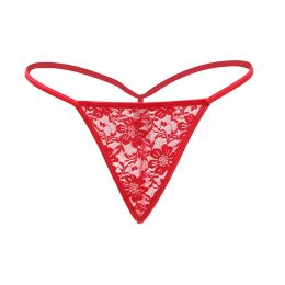 Comeondear Sexy String Femme Underwear Low Waist Briefs Women Panty Floral Lace Lingerie G-strings Plus Size 3XL Thongs Panties