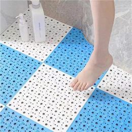 Bath Mats 4PCS Non-Slip Bathroom Mat With Suction Cup Odourless And High Temperature Resistant Baby Grade Splicing Floor