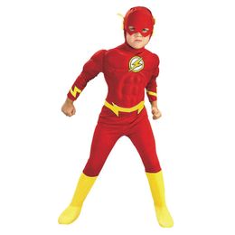 Childrens Flash Cosplay Costume Halloween Party Dress Up Boy Anime Hero Character