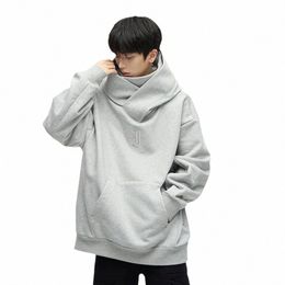 men Polyester Sweatshirt Japanese Harajuku Urban Streetwear Cyber Punk Men's Oversized Techwear Hoodie for Winter for Men T92O#