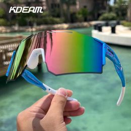 Sunglasses 2024 KDEAM Men Polarized Goggles High Quality Beautiful TR90 Vacation Bike Driving Beach Sun Glasses With Case UV