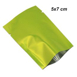 wholesale Green Mylar Foil Food Valve Pouch Sample Vacuum Foil Sealer Vacuum Heat Sealable Aluminum Heat Sealing Packing Bags Mylar ZZ