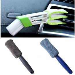 Upgrade Car Wash Brush Microfiber Tire Scrubber Wheel Rim Brush Trunk Motorcycle Dust Remover Office Home Clean Tool Universal