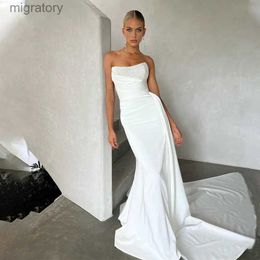 Urban Sexy Dresses Stunning Beaded Strapless Mermaid Wedding Long Train ridal Gown yq240329