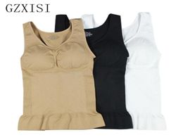 GZXISI Women Wireless Cami Tank Top Slim Body Shaper Bra Vest Camisole Removable Pads Slimming Shapewear Waist Trainer Corset 20123134143