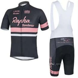 Rapha Cycle Cycling Jersey Sets RAPHA Men Bike Clothing Ropa Ciclismo Short Sleeve Shirt Mtb Bicycle Gel Pad Bib Shorts Set 866