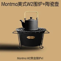 Teaware Sets Tea Cast Iron Bbq Grill Charcoal Stove Cook Oven Pot Set Barbecue Portable Camping Table