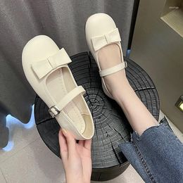 Casual Shoes 2024 Spring Women Flat Fashion Shallow Buckle Ladies Soft Ballet Mix Colors Dress Baller