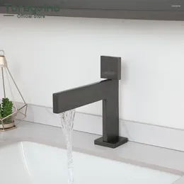 Bathroom Sink Faucets Torayvino Grey Faucet Basin Deck Mounted Single Hold Handle And Cold Pretty Washbasin Mixer Water Tap