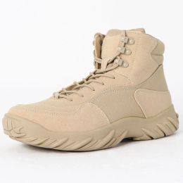 Military Combat Boots Men Tactical Army Ankle Boots Work Safety Shoes Lace Up Working Shoes Botas Hombre Motrcycle Boots Men