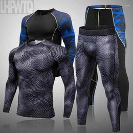 Men's Thermal Underwear Brand Winter Sets Men Clothing Quick Dry Antimicrobial Tights Mens Long Johns Fitness