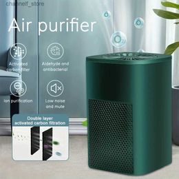 Air Purifiers USB portable air purifier low noise formaldehyde Odour dust collector high-efficiency air purifier intelligent air purifierY240329