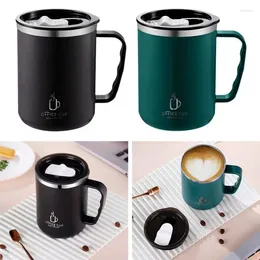 Mugs 1pcs 500ml Creative Coffee 304 Stainless Steel Cup With High Beauty Fashionable Fresh And Simple Office Lid