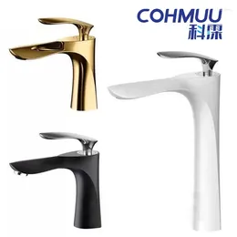 Bathroom Sink Faucets Cohmuu Home European Style And Cold Washbasin Faucet All Copper Gold