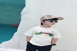 Детские мальчики девочки летняя футболка 2021 Baby Boy Clothing Clothing Cotton Cartoon Cartoon Fushy Tops3798186