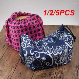 Dinnerware 1/2/5PCS Japanese Style Drawstring Lunch Box Storage Bag For Travel Picnic Portable Easy Wash Bento Tote Pouch