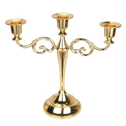 Candle Holders Durable European Candelabra Home Decorations Elegant Design European-style Gold Green Valley Restaurante Silver