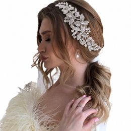 youlapan Alloy Rhineste Headband Wedding Head Piece Fr Bridal Hair Accories Hair Comb Sier Hair Clips Headwear HP301 U1DH#