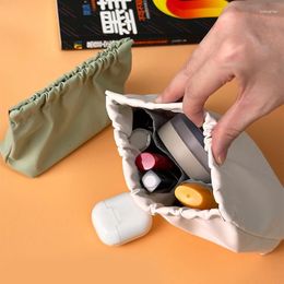 Storage Bags PU Cosmetics Bag Portable Women Tampon Sanitory Pads Pouch Headphone Wire Holder Travel Accessory Organizer
