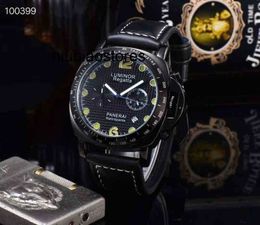 Fashion Fashion Luxury for Mechanical Men Leather Strap Calendar Wristwatches Style