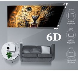 WZATCO C6A 300inch Android 9.0 WIFI 5G Full HD 1920*1080P LED Projector Video Proyector Home Theatre Cinema Smart Phone Beamer