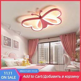 Ceiling Lights Kid's Room Butterfly Chandeliers Lamp Decor For Girl Boy Child Children's Living Bedroom Decoration Hanging