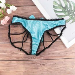 Women's Panties 1PC Sexy Lingerie Ladies Underwear Hollow Out Bandage Thongs Briefs Crotchless Women Intimate