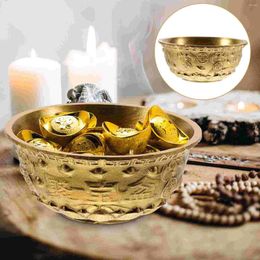 Bowls Treasure Bowl Home Goods Decor Cornucopia Adornment Plate Decorative Brass Festival Present Office Treasures Craft